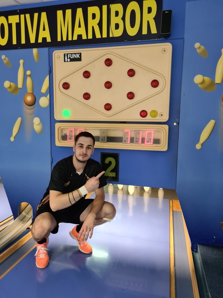 Gašper Kragelj zrušil 710 kegljev in Kirbišev rekord